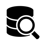 Database with magnifying glass symbolizing HACCP data sources