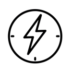 Instant Access icon – lightning bolt inside a clock symbolizing immediate availability of training and toolkits