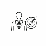 icon leader aiming target