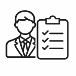 Leading with a checklist Icon Leading with a checklist