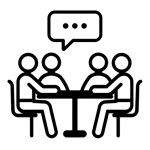 Icon showing monthly open office hours by Food Safety Experts