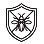 Pest Control Training | GFSI-Compliant Courses Icon of shield with insect crossed out, representing pest control training in food safety operations.