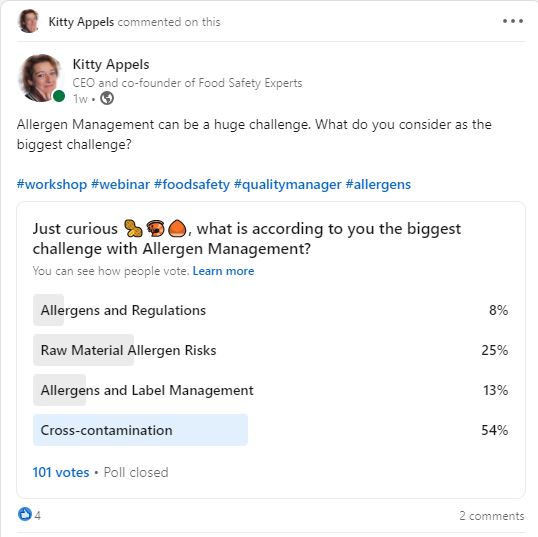 <p> <img src="allergen management poll.jpg" alt="Overview Challenges Allergen Management poll"> Poll Challenges of Allergen Management ... </p>